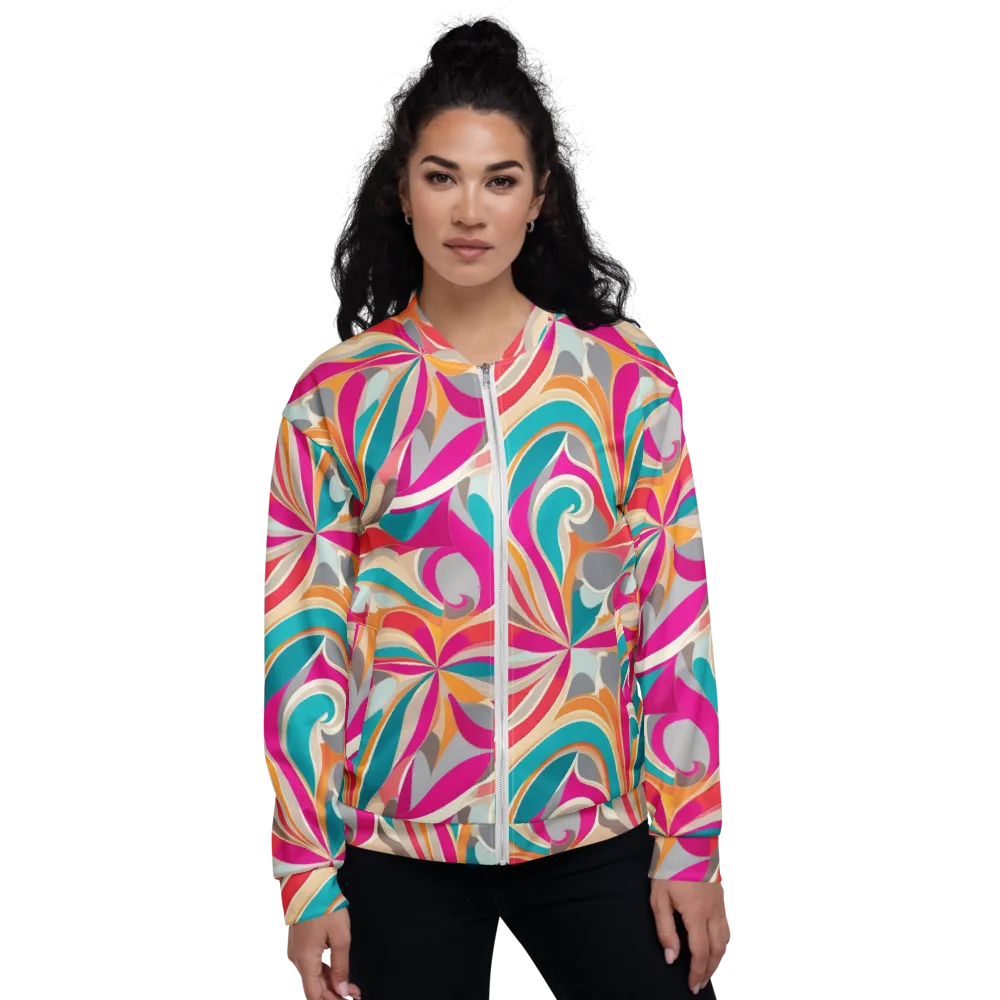 Satin Cyclone on Bomber Jacket — Front