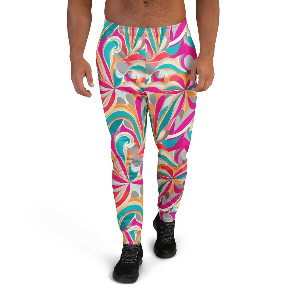 Satin Cyclone on Men's Joggers — Front