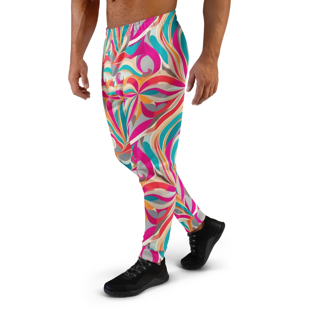 Satin Cyclone on Men's Joggers — Left