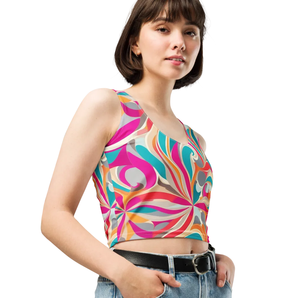 Satin Cyclone on Crop Top — Right Front