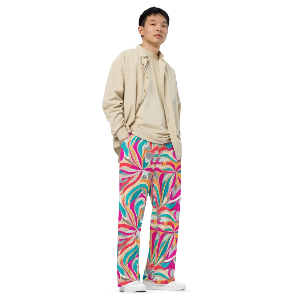 Satin Cyclone on Wide-Leg Pants — Right Front