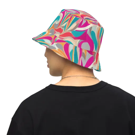 Satin Cyclone on a Reversible Bucket Hat