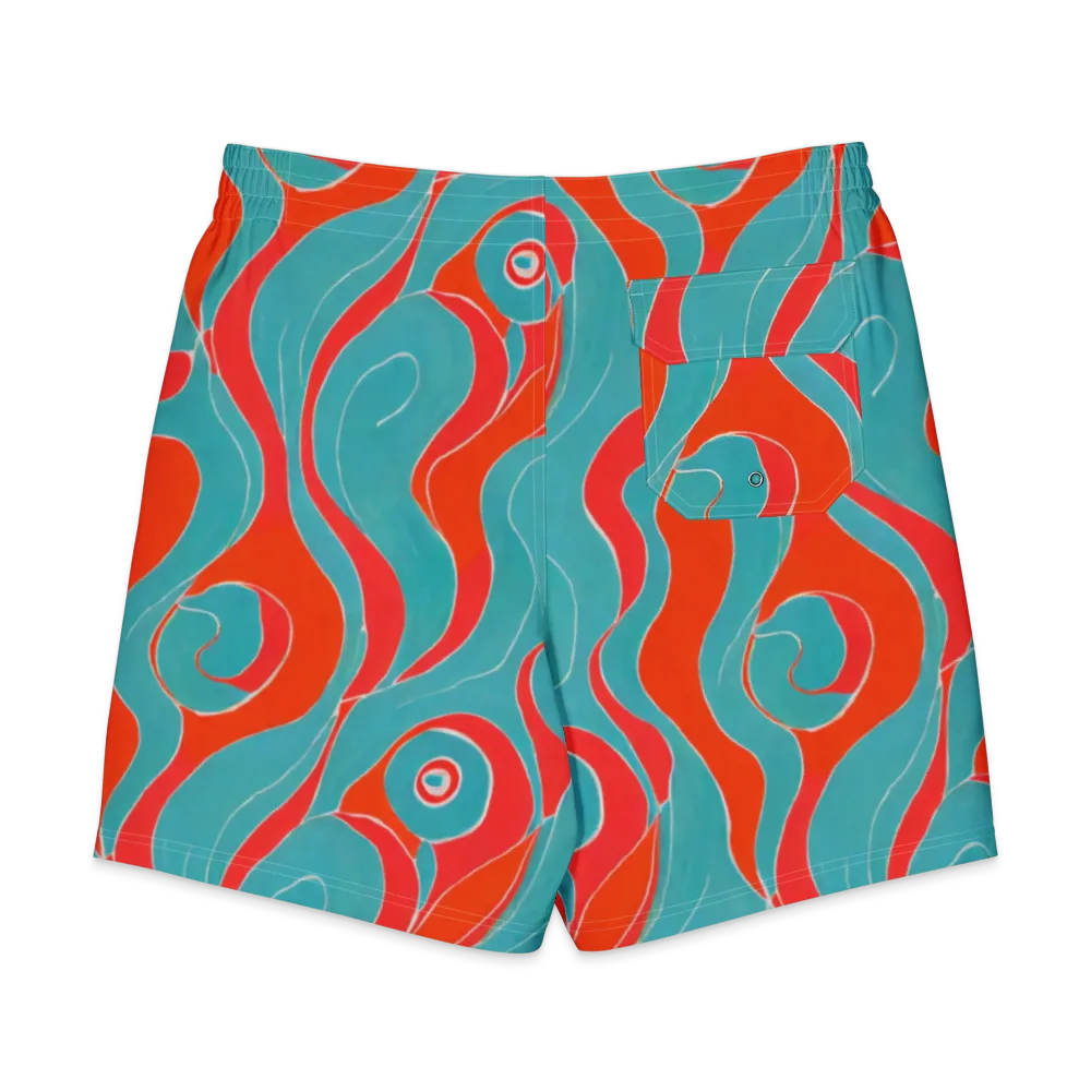 Opal Undertow on Men's Board Shorts — Back