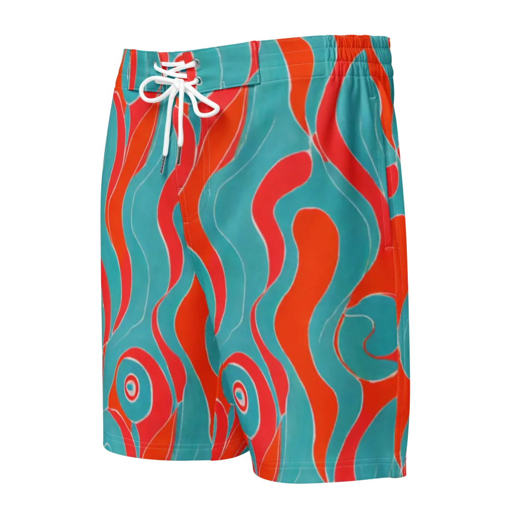 Opal Undertow on Men's Board Shorts — Front