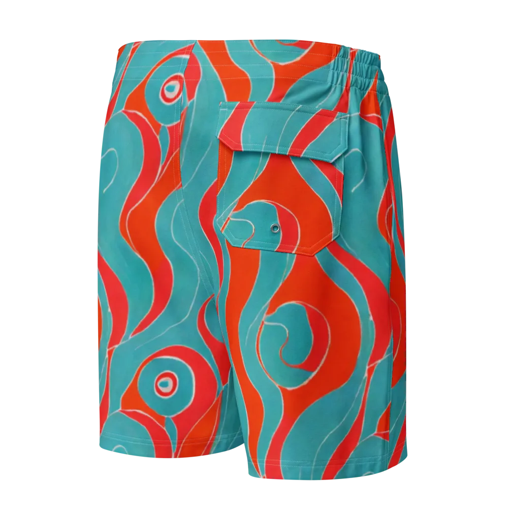 Opal Undertow on Men's Board Shorts — Back
