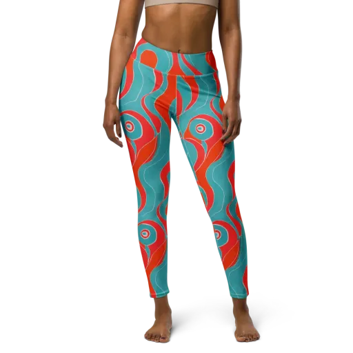 Opal Undertow on a Yoga Leggings