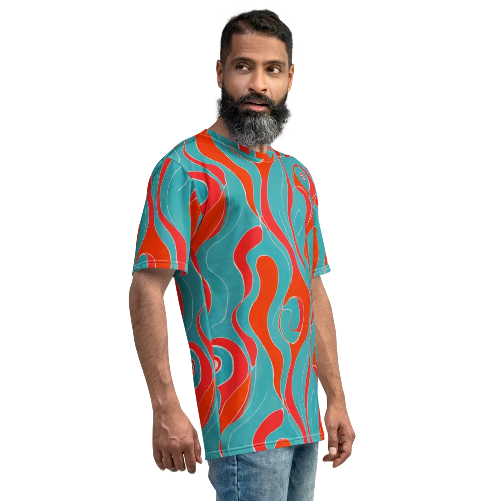 Opal Undertow on Men's Crew Neck T-Shirt — Right