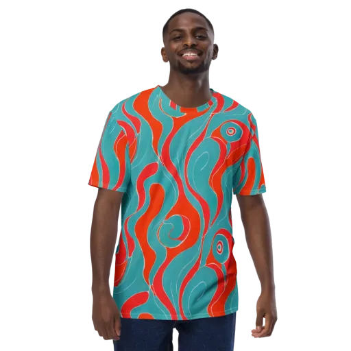 Opal Undertow on a Men's Crew Neck T-Shirt