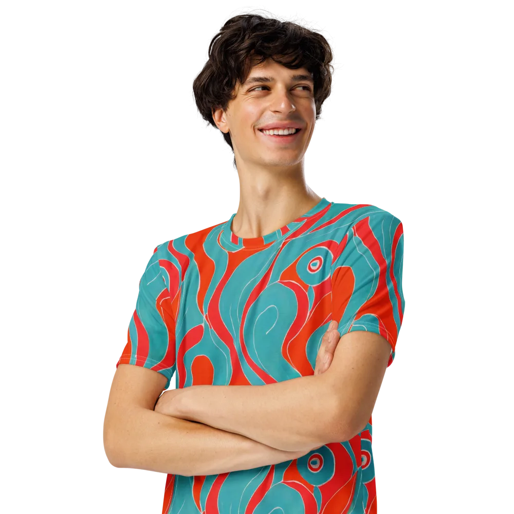 Opal Undertow on Men's Crew Neck T-Shirt — Left Front