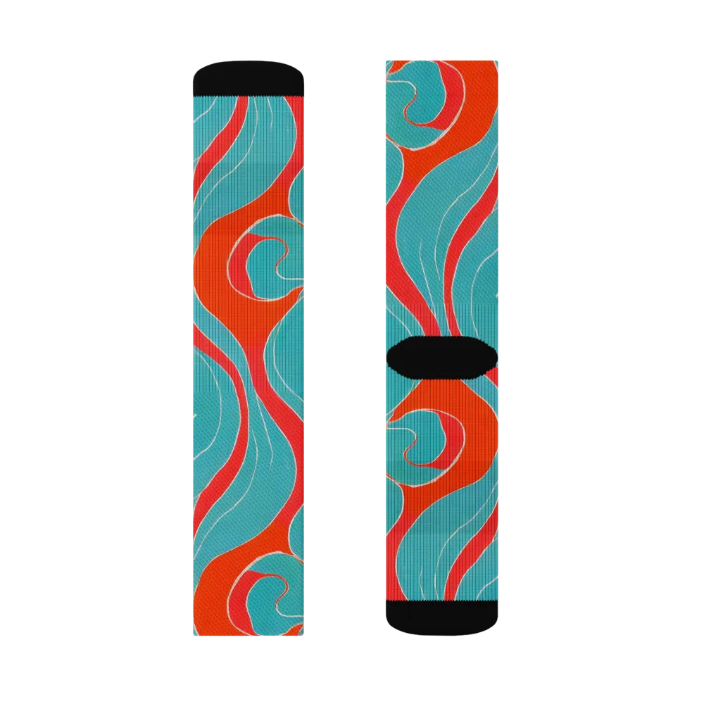Opal Undertow on Socks — Left Sock