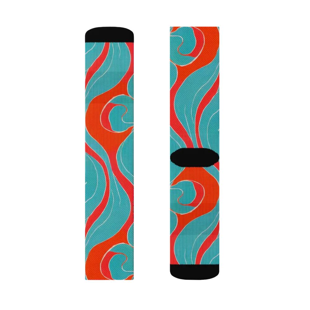 Opal Undertow on Socks — Right Sock