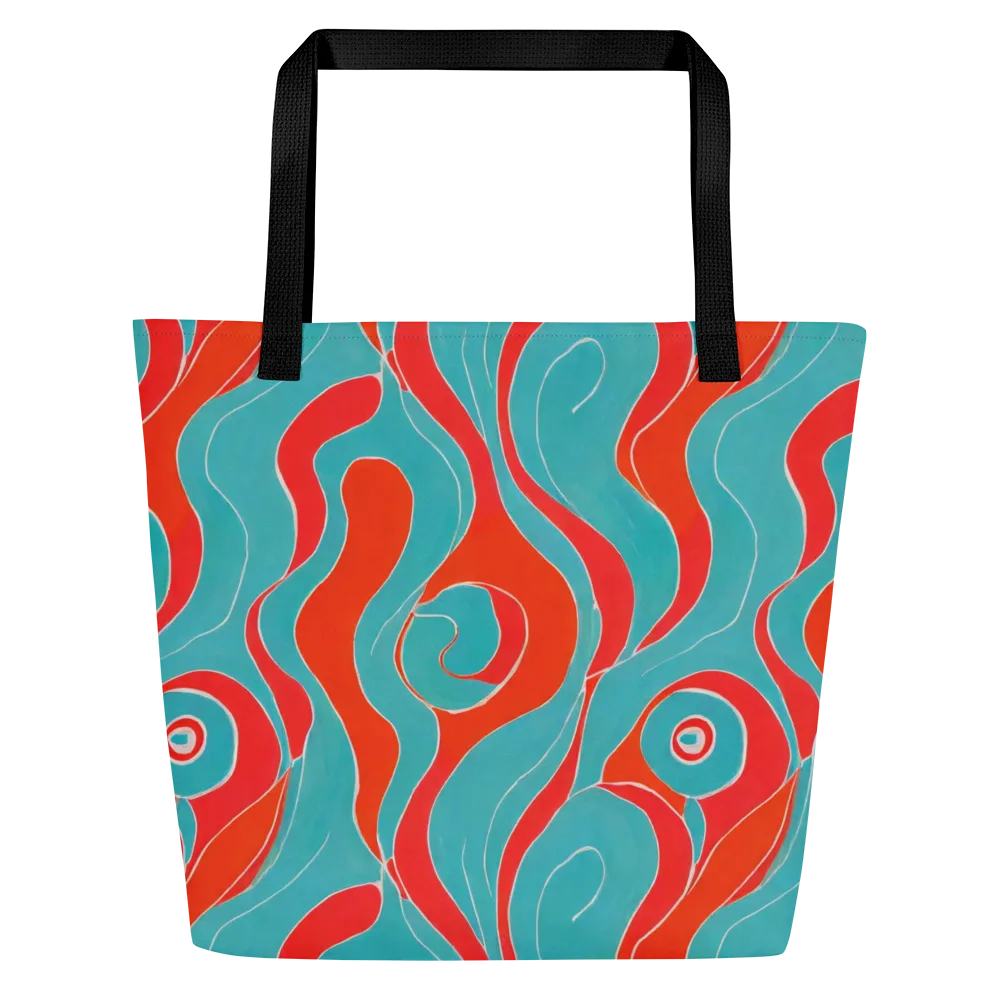 Opal Undertow on Large Tote Bag W/ Pocket — Front