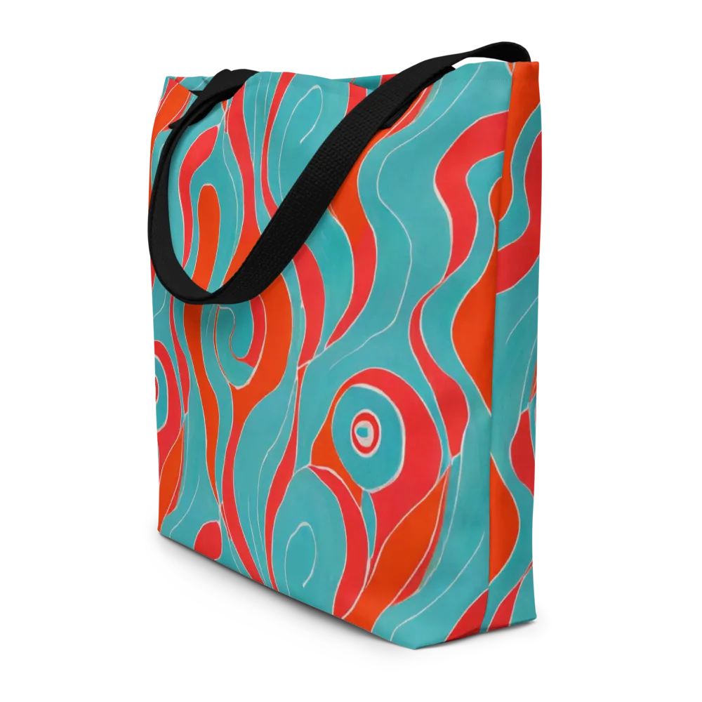 Opal Undertow on Large Tote Bag W/ Pocket — Front