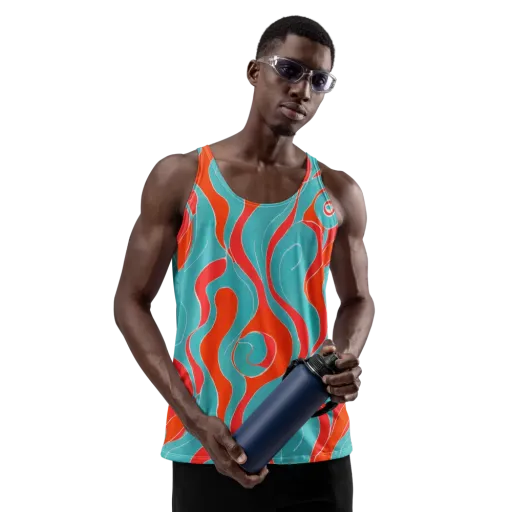 Opal Undertow on a Men's Tank Top