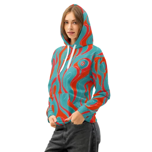 Opal Undertow on a Cotton Hoodie