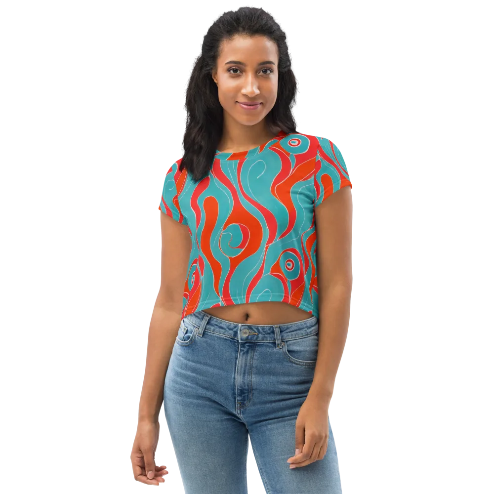 Opal Undertow on Crop Tee — Front