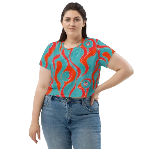 Opal Undertow on a Crop Tee