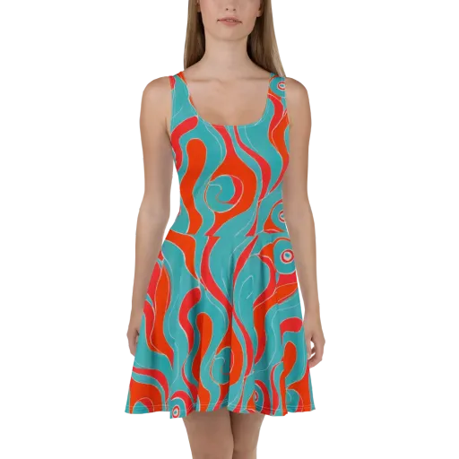Opal Undertow on a Skater Dress