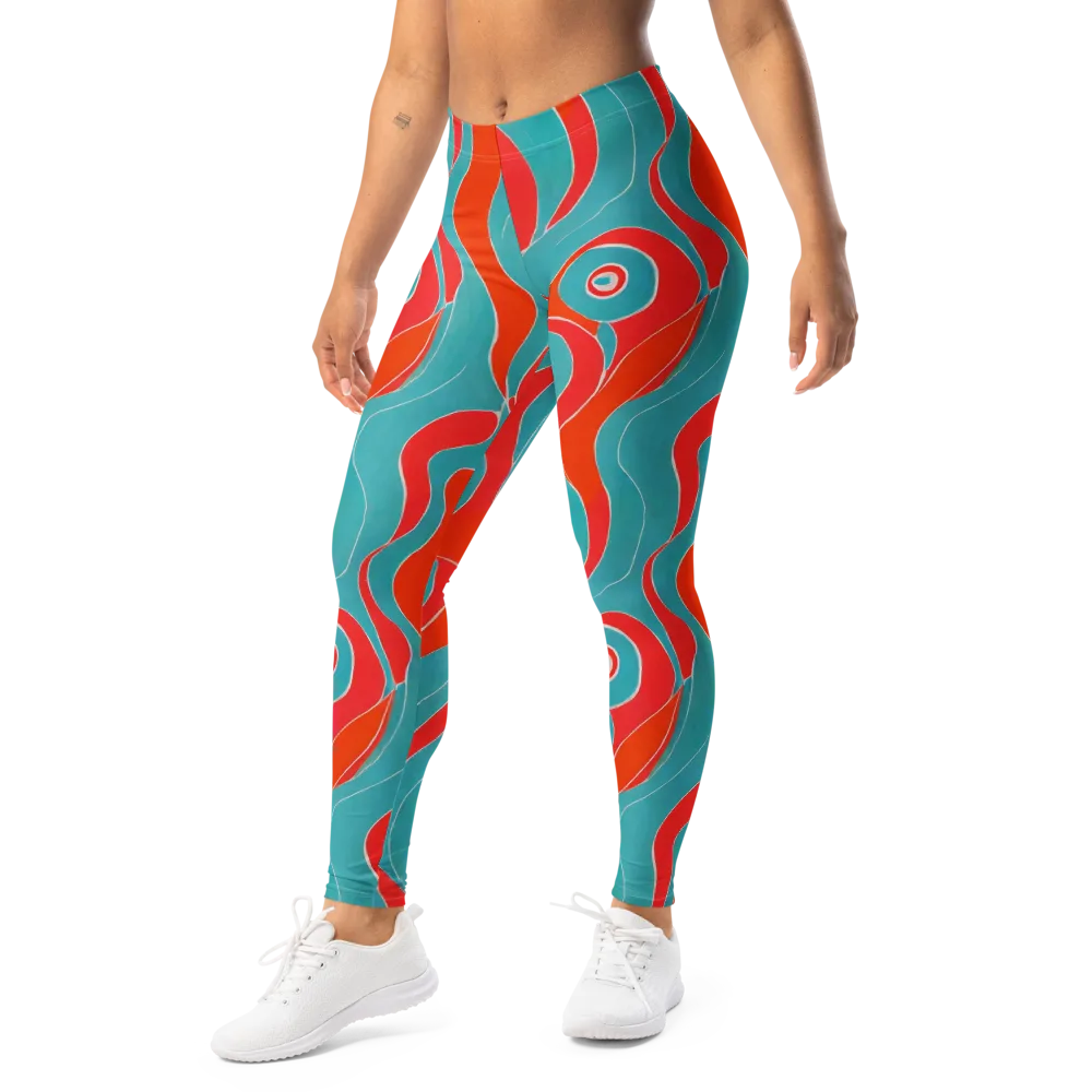 Opal Undertow on Leggings — Left Front