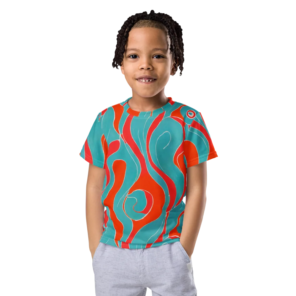 Opal Undertow on Kids Crew Neck T-Shirt — Front