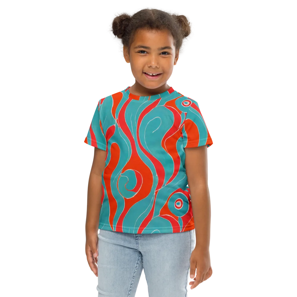 Opal Undertow on Kids Crew Neck T-Shirt — Front