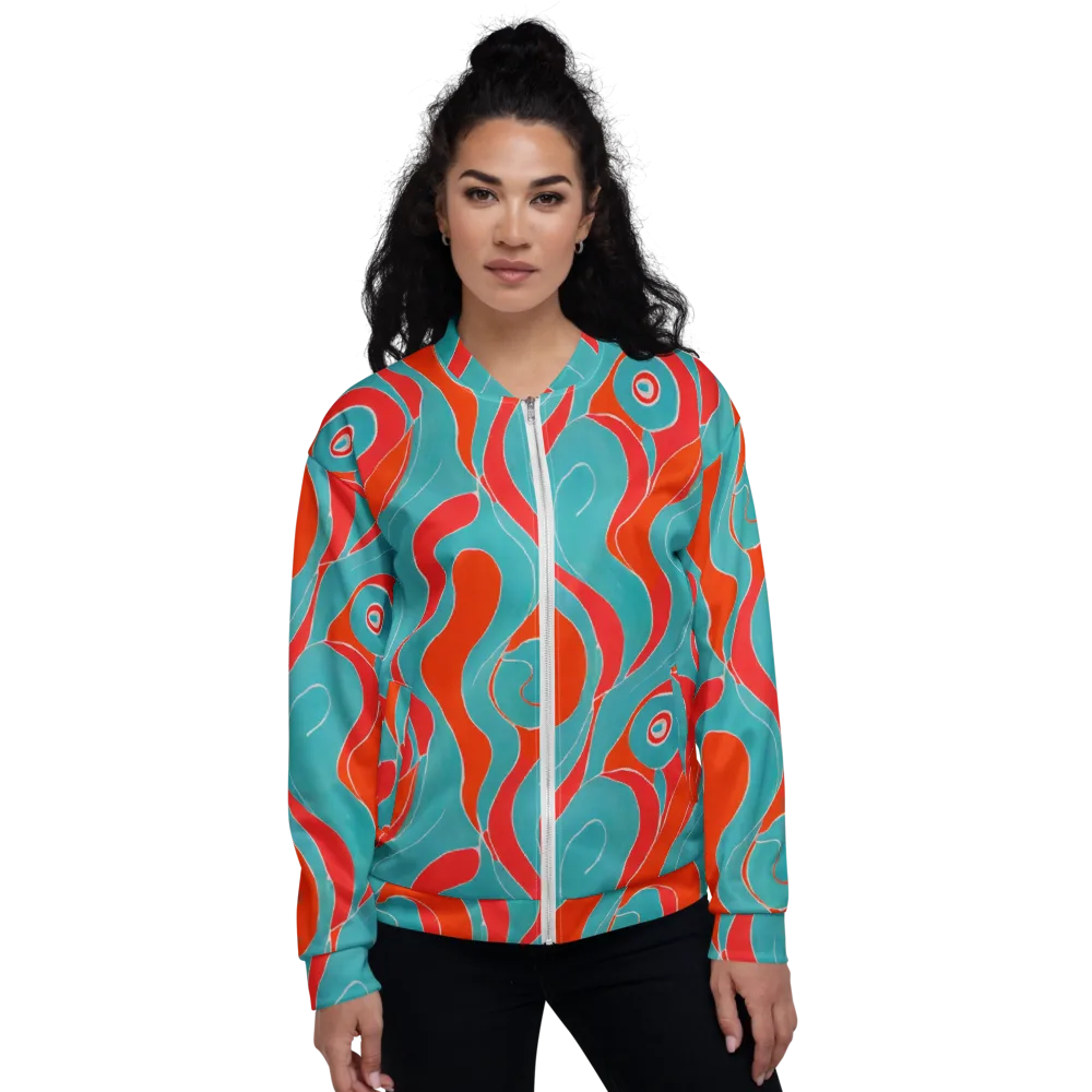 Opal Undertow on Bomber Jacket — Front