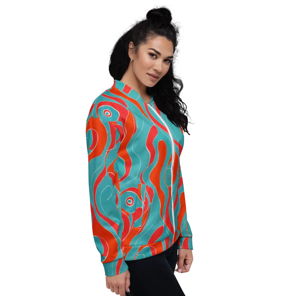Opal Undertow on Bomber Jacket — Right