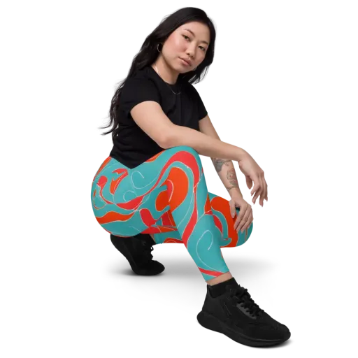 Opal Undertow on a Leggings with Pockets