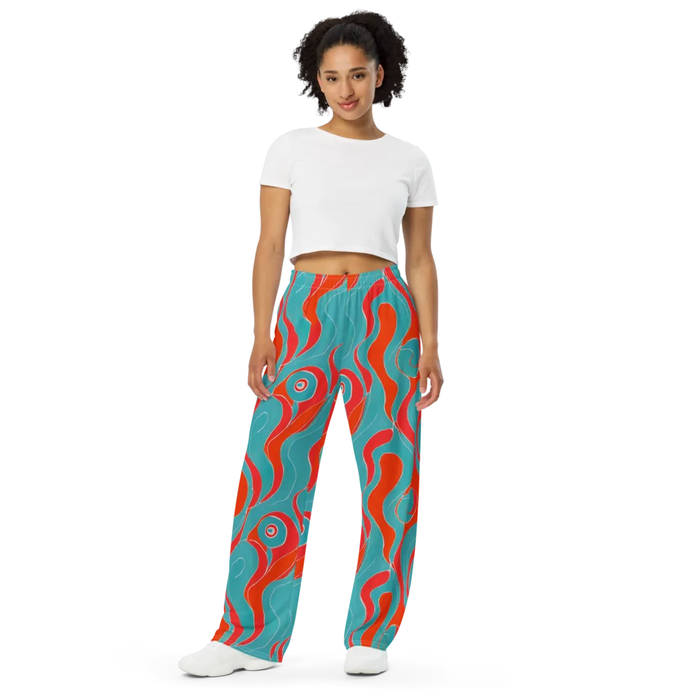 Opal Undertow on Wide-Leg Pants — Front