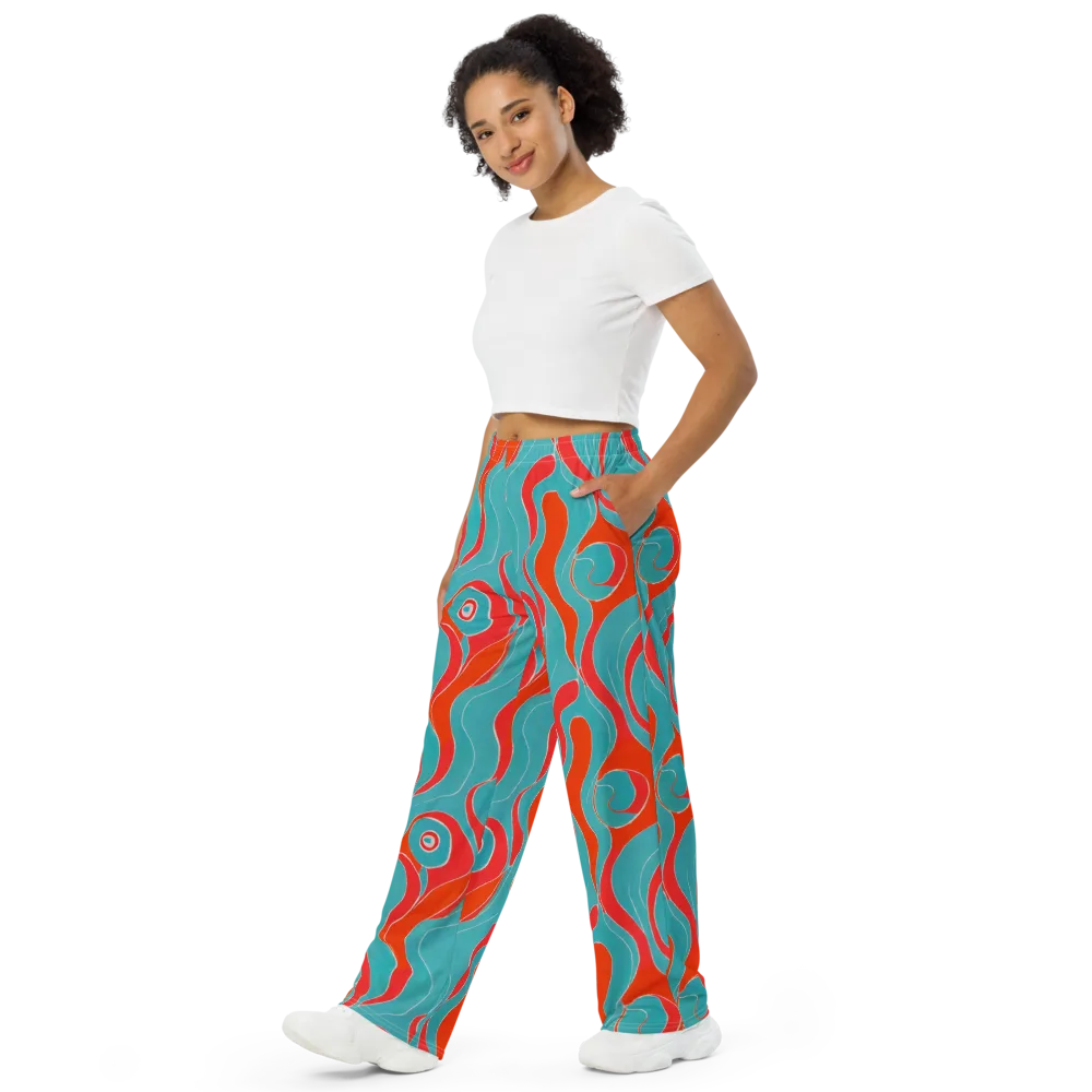 Opal Undertow on Wide-Leg Pants — Left Front