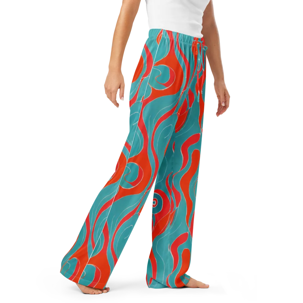Opal Undertow on Women's Pajama Pants — Right Front
