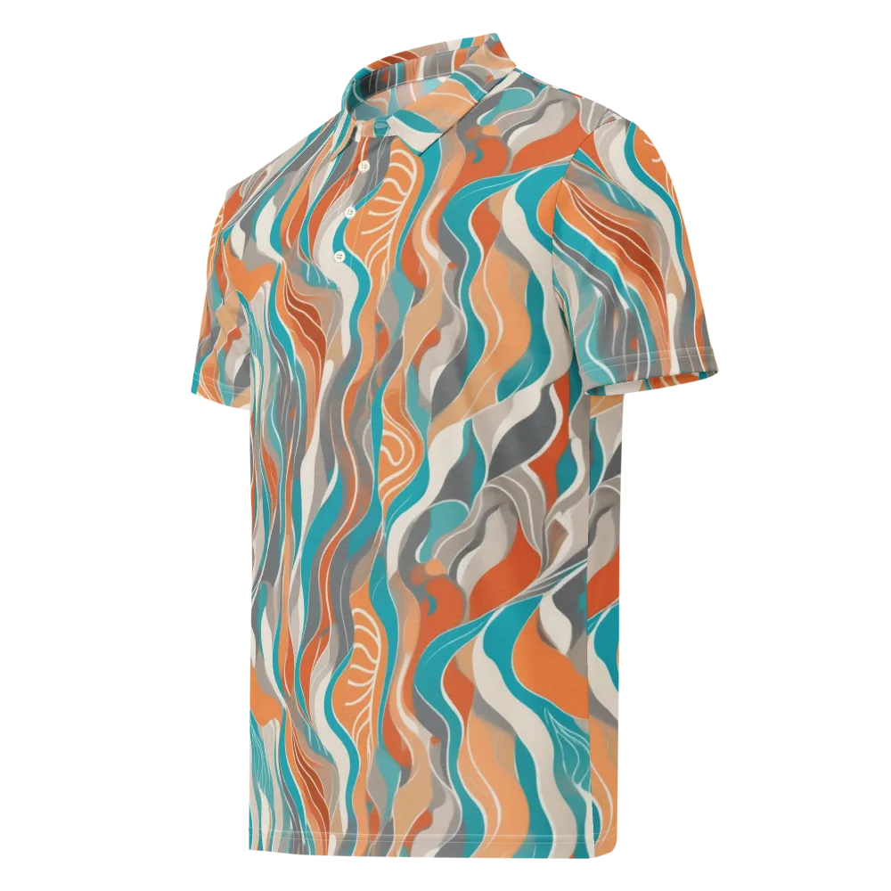 Meltwater Modern on Men's Slim Fit Polo Shirt — Left Front