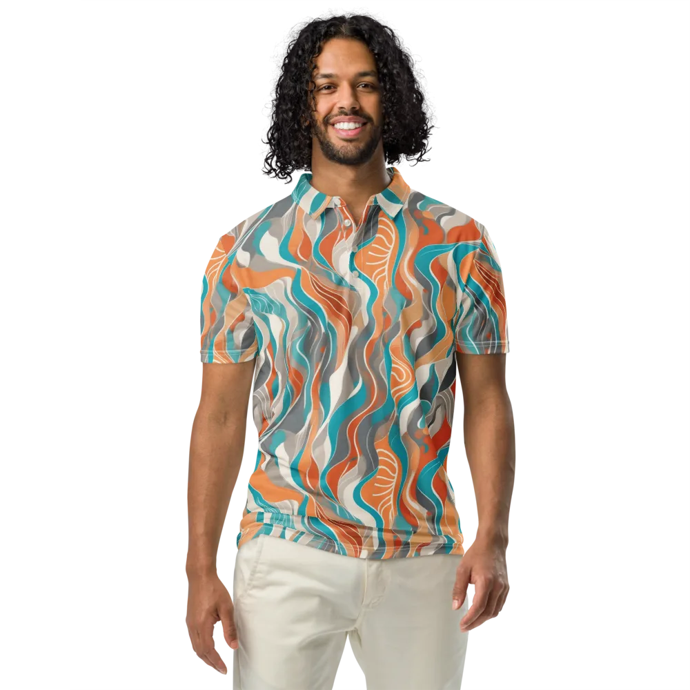 Meltwater Modern on Men's Slim Fit Polo Shirt — Front