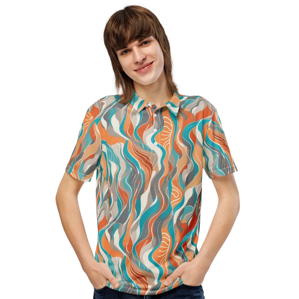 Meltwater Modern on Men's Slim Fit Polo Shirt — Front