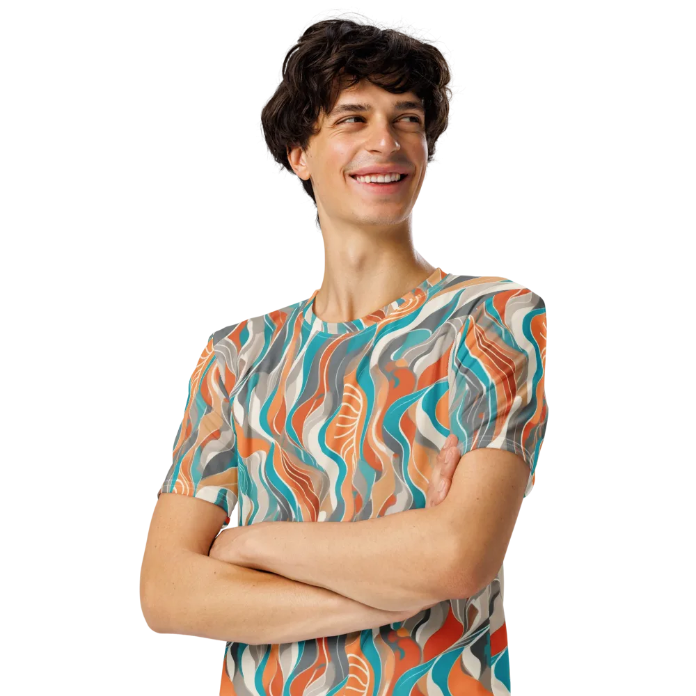 Meltwater Modern on Men's Crew Neck T-Shirt — Left Front
