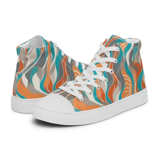 Meltwater Modern on a Men's High Top Canvas Shoes