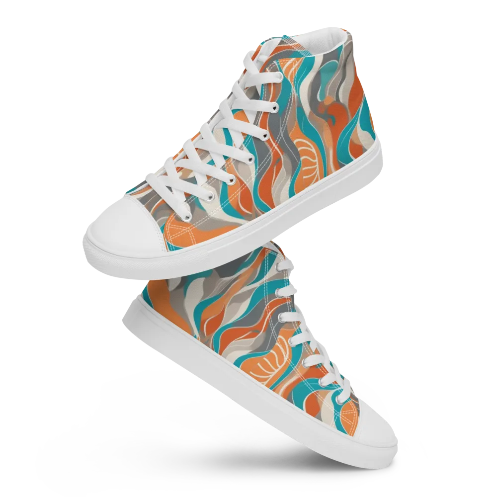 Meltwater Modern on Men's High Top Canvas Shoes — Front