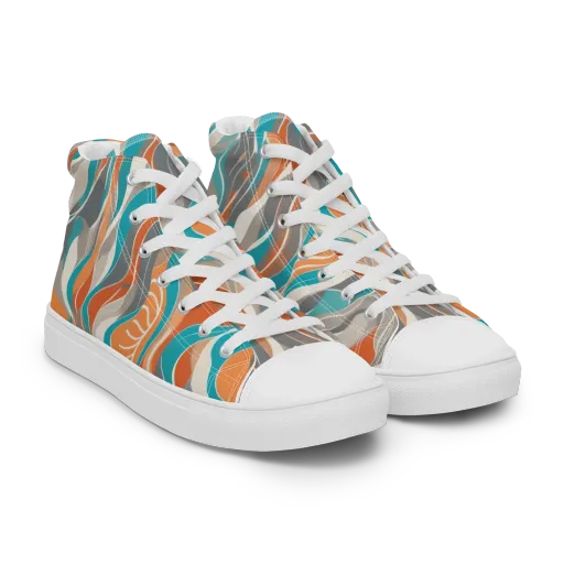 Meltwater Modern on a Women's High Top Canvas Shoes