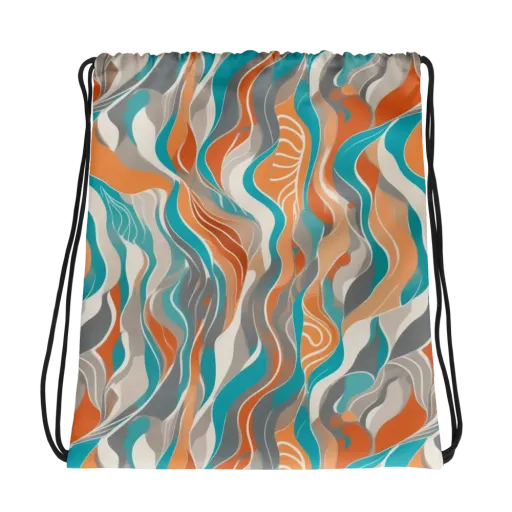 Meltwater Modern on a Drawstring Bag