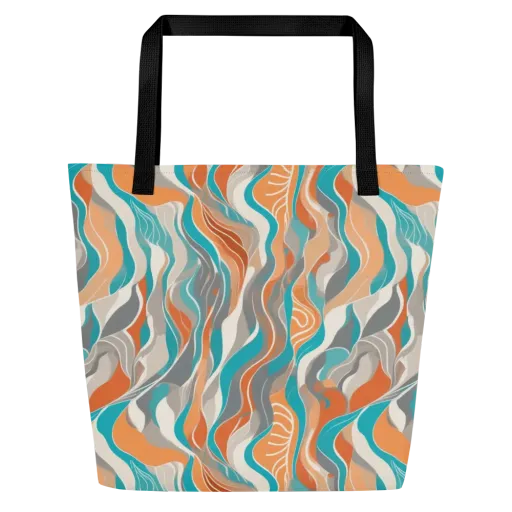 Meltwater Modern on a Large Tote Bag W/ Pocket