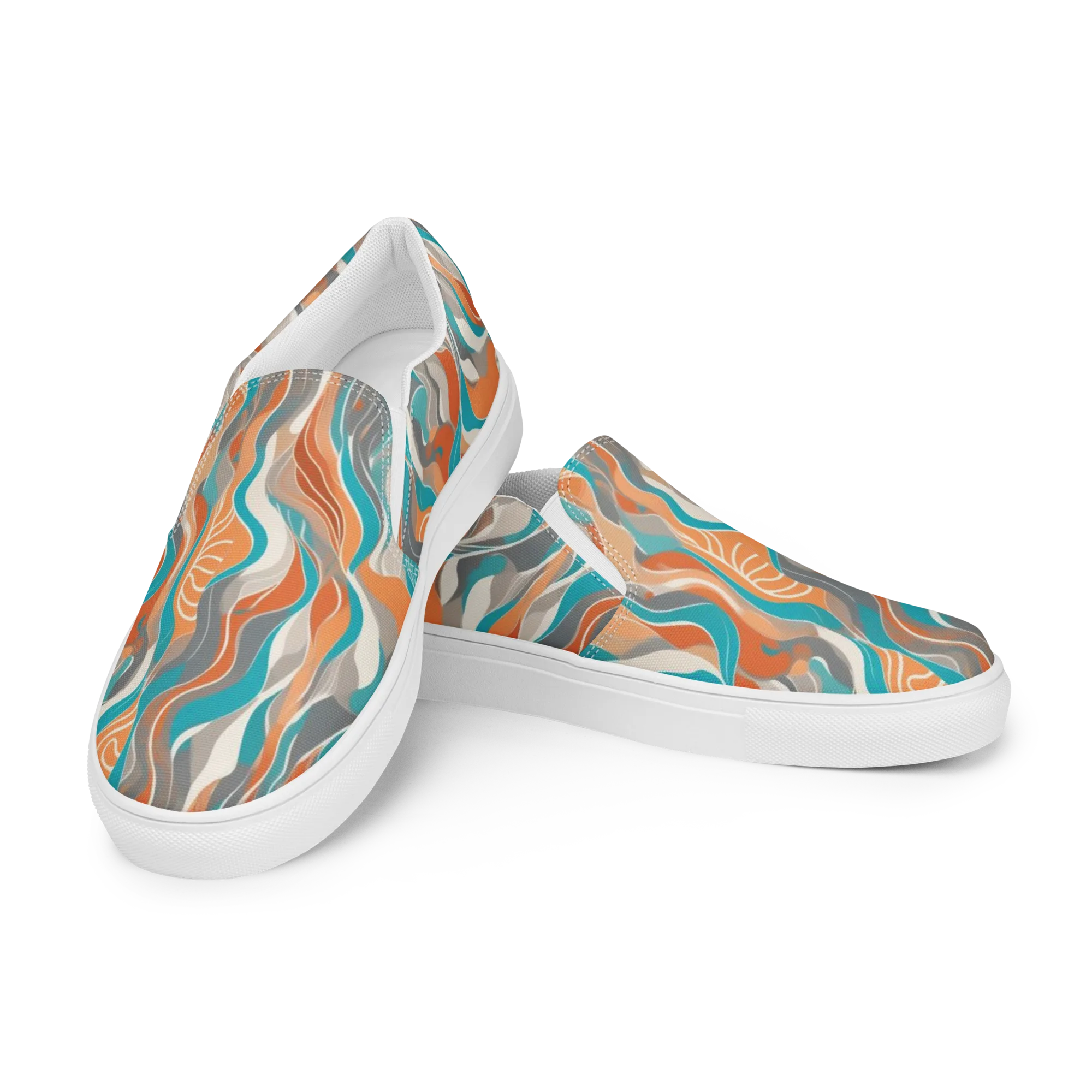 Meltwater Modern on Women's Slip-On Canvas Shoes — Left Front