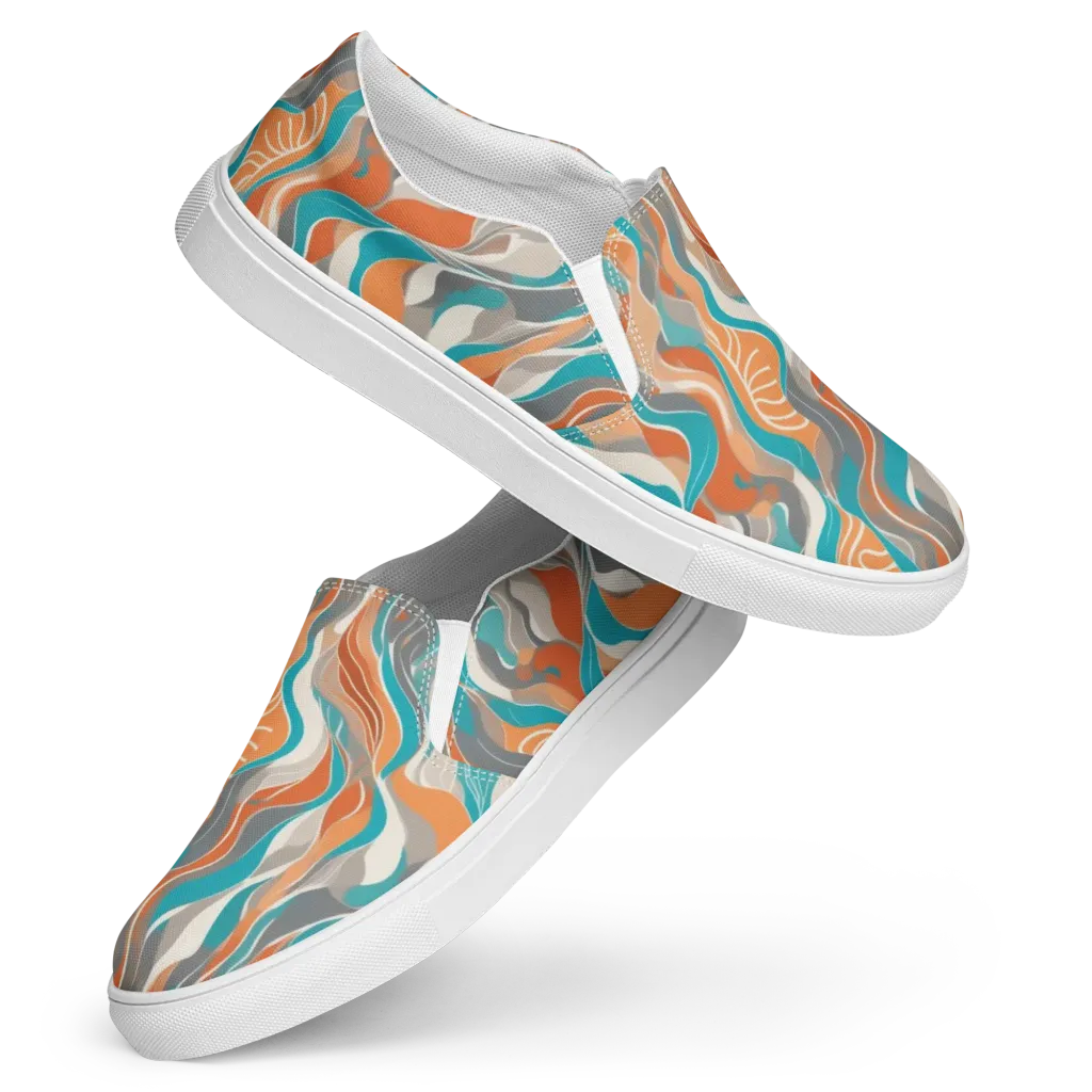 Meltwater Modern on Women's Slip-On Canvas Shoes — Front