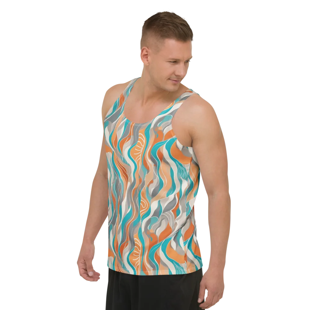 Meltwater Modern on Men's Tank Top — Left Front
