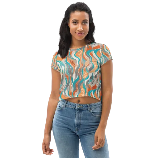 Meltwater Modern on a Crop Tee