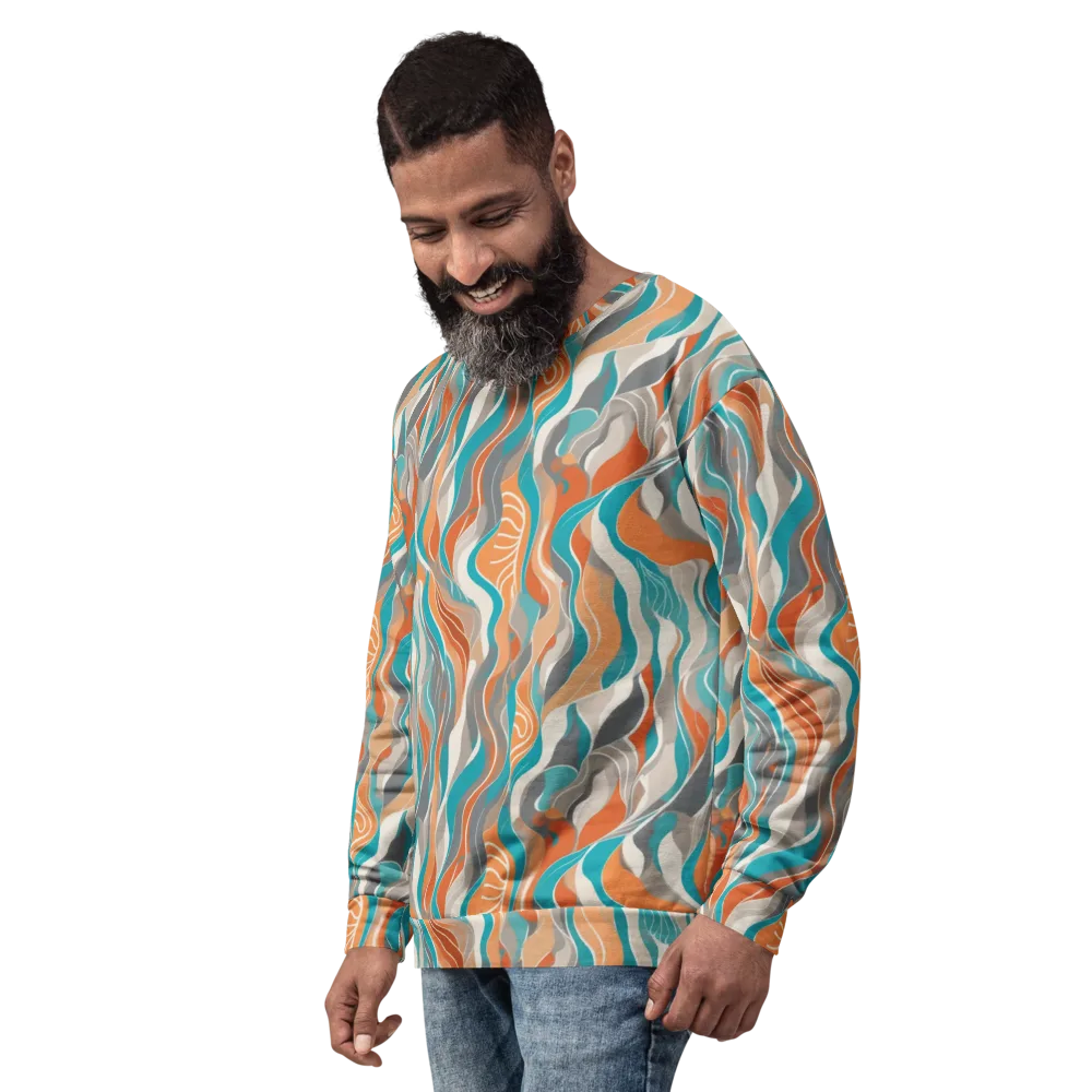 Meltwater Modern on Sweatshirt — Left Front