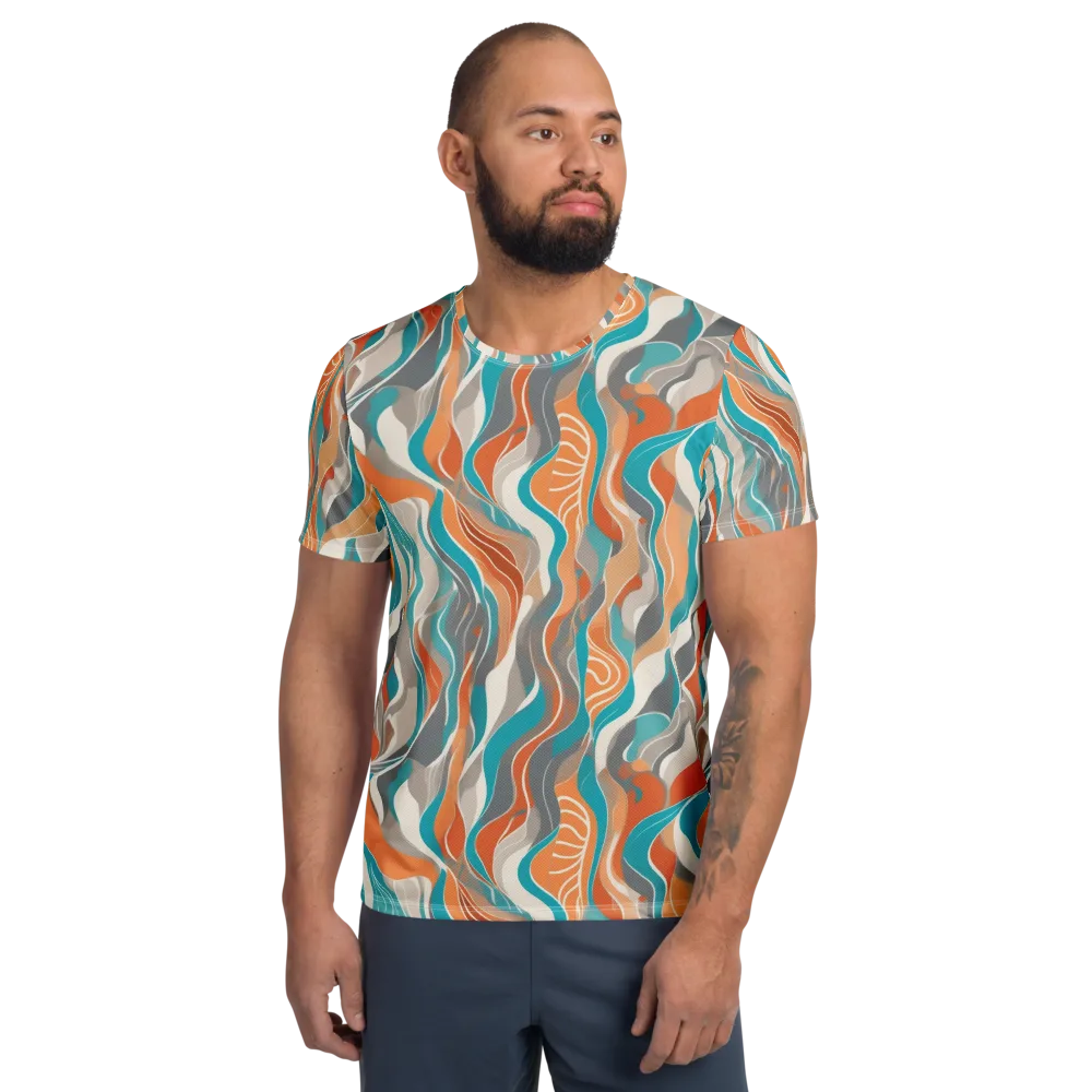 Meltwater Modern on Men's Athletic T-Shirt — Front