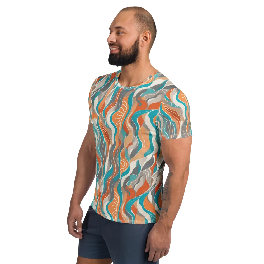 Meltwater Modern on Men's Athletic T-Shirt — Left