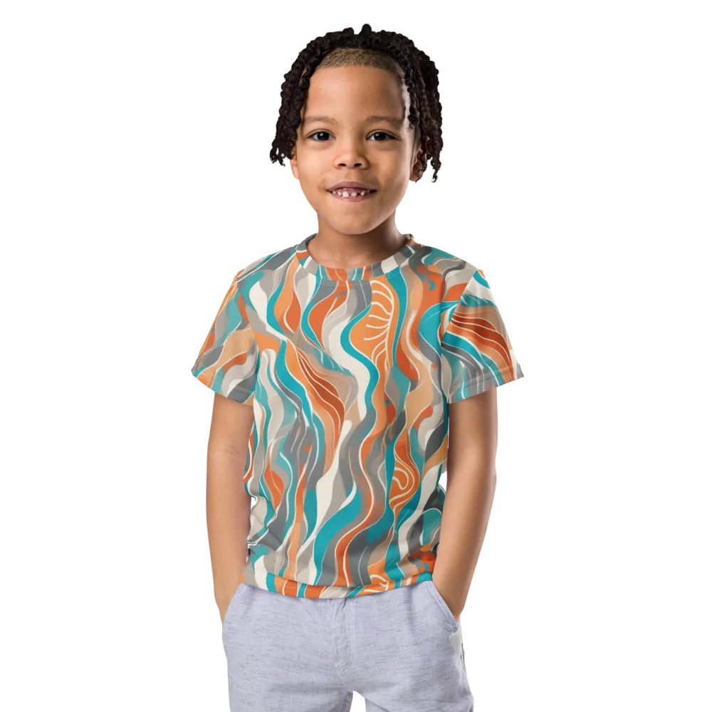 Meltwater Modern on Kids Crew Neck T-Shirt — Front