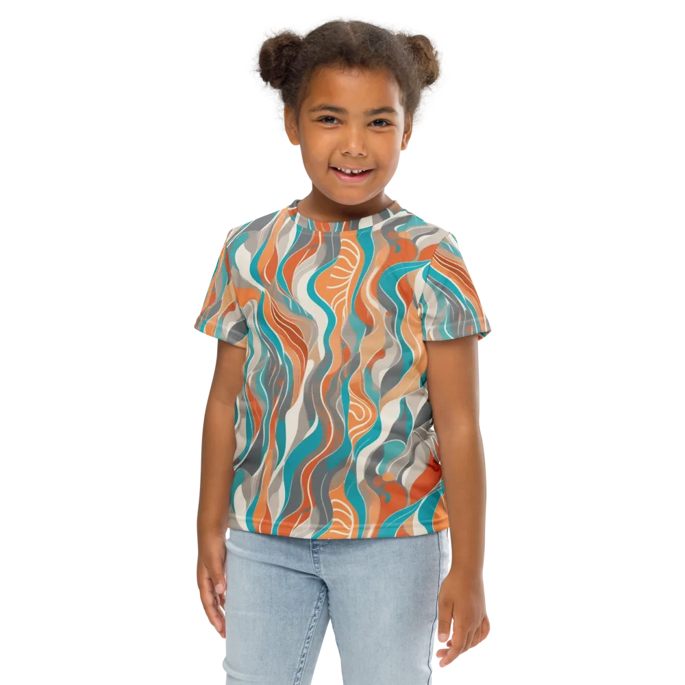 Meltwater Modern on Kids Crew Neck T-Shirt — Front