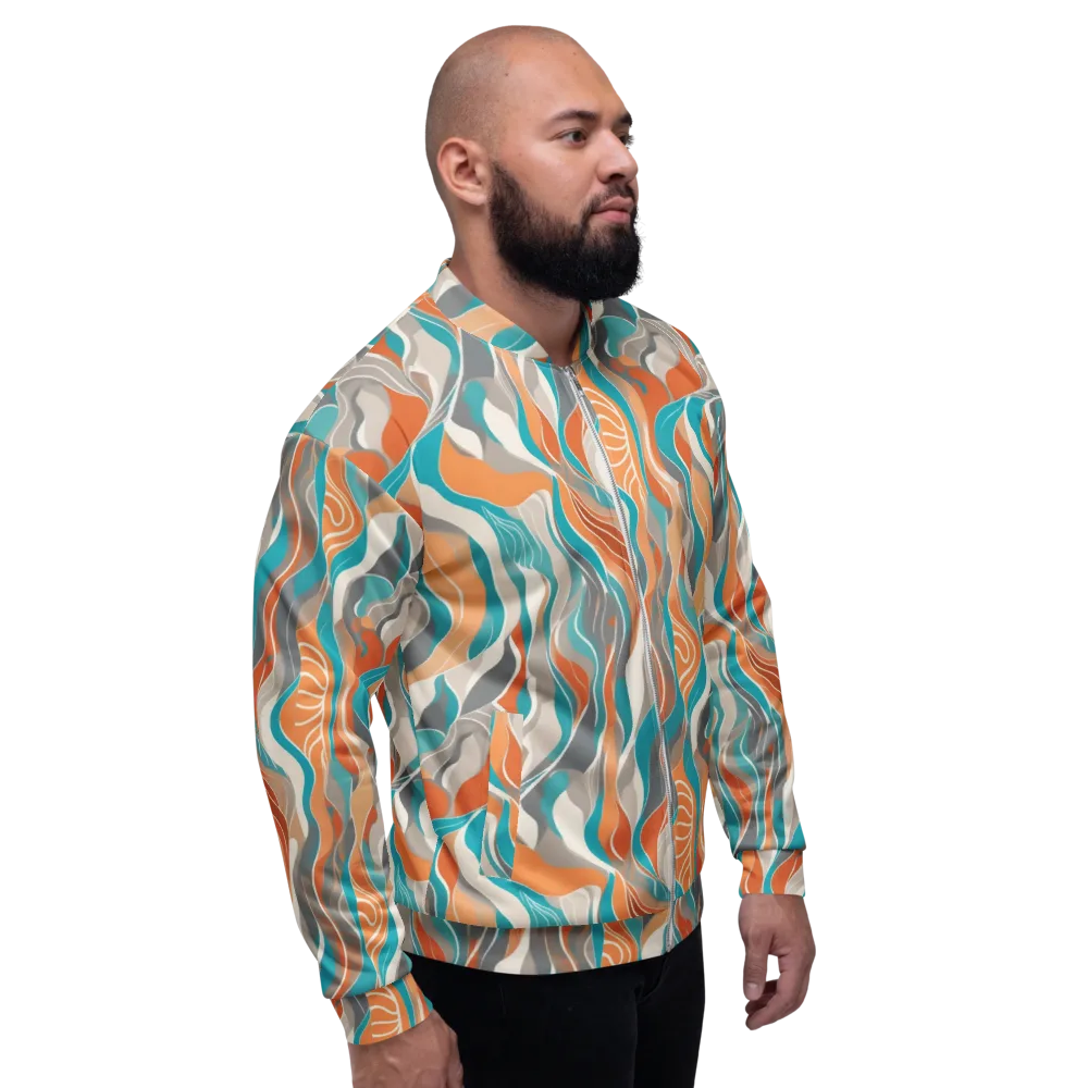 Meltwater Modern on Bomber Jacket — Right